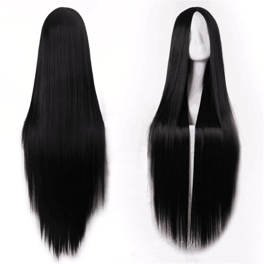 

Fashion Women's Long Straight Wig Synthetic Heat-resistant Full Wig Cosplay Party Fm енский линнй аѬик С Ѭямми олосами